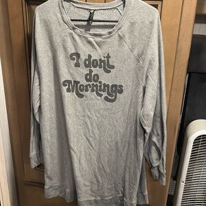 I don’t do mornings